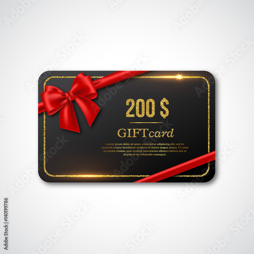 Gift card design.