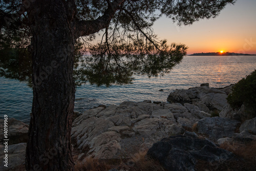 Sunset over Kornati Islands, Croatia, Dalmatia