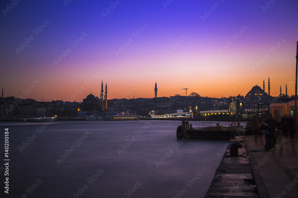 Istanbul, Turkey - March 04, 2017: View of Sultanahmet Mosque, built by Sinan the architect