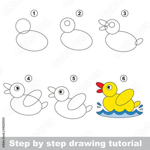 Drawing tutorial for preschool children.