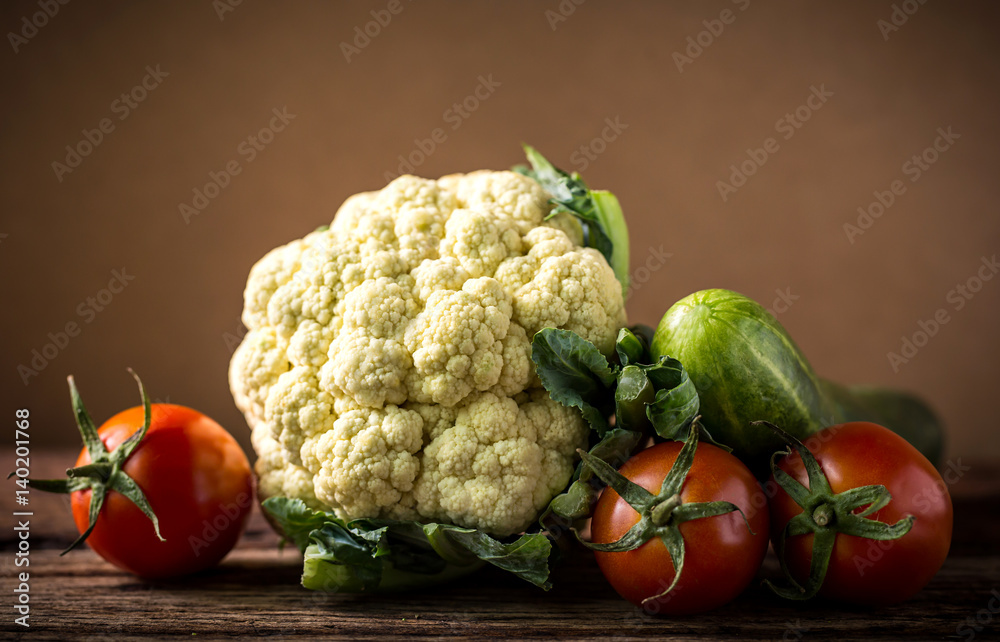 fresh clean vegetable on wooden table background,Image for healthy and diet food concept. fresh clean vegetable on wooden table background,Image for healthy and diet food concept.