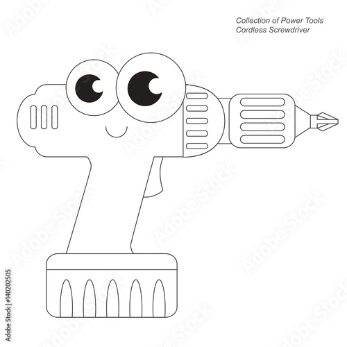Cartoon outlined object.