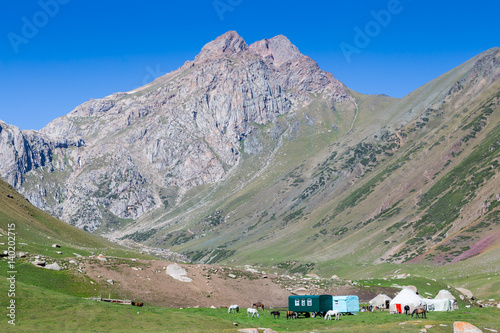 Nomad camp in Kyrgyzstan