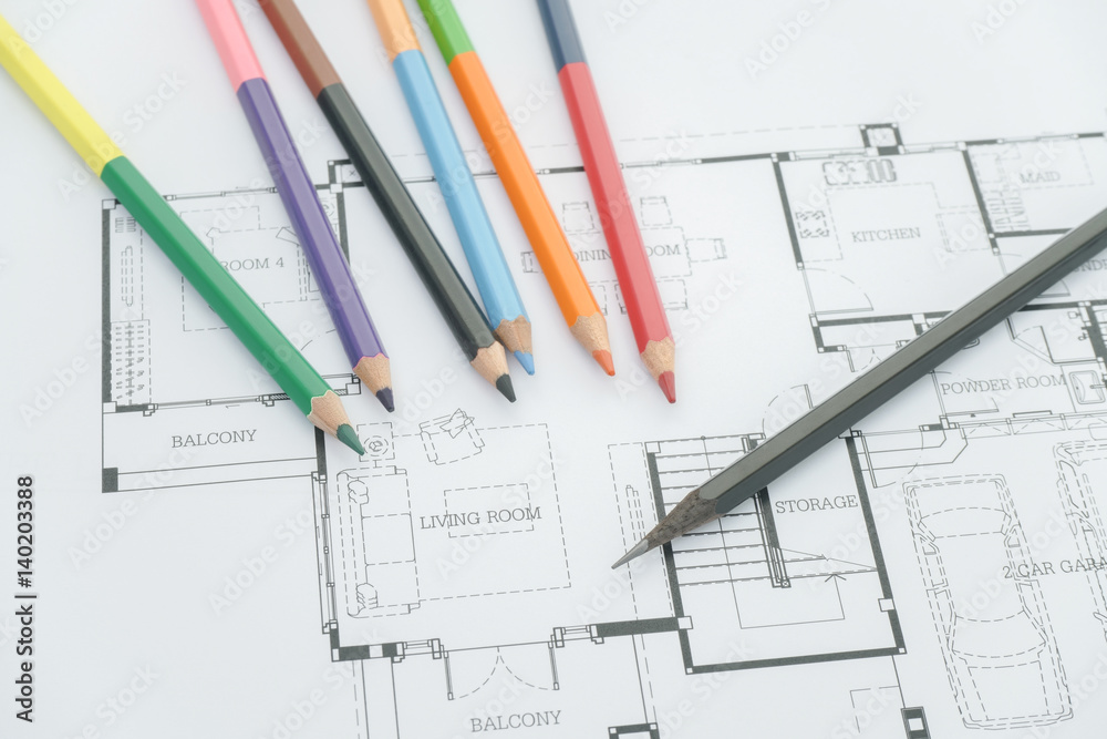 colors and material samples on architectural drawings of the modern house colors and material samples on architectural drawings of the modern house