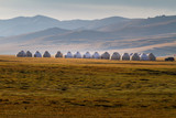 Yurt camp in Song Kul Lake, Kyrgyzstan
