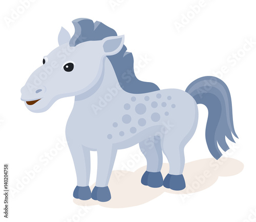 Horse flat style icon