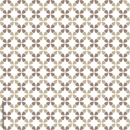 Seamless vector pattern with circluar elements in light brown colors. Endless texture for documents, textile, wrap or wallpaper.