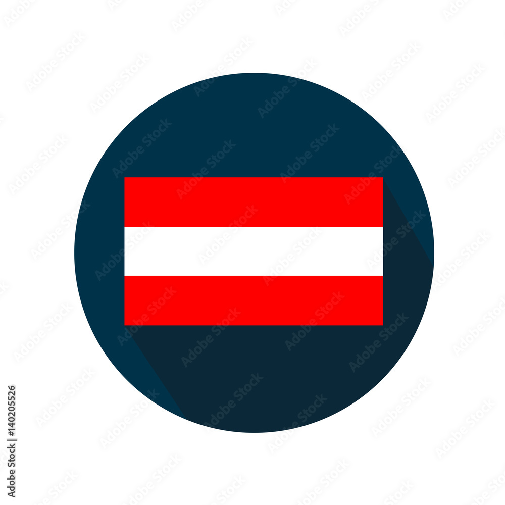 Flag of Austria white background Flag of Austria white background