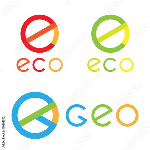 Free Download set of eco and geo logos - GFXLoad