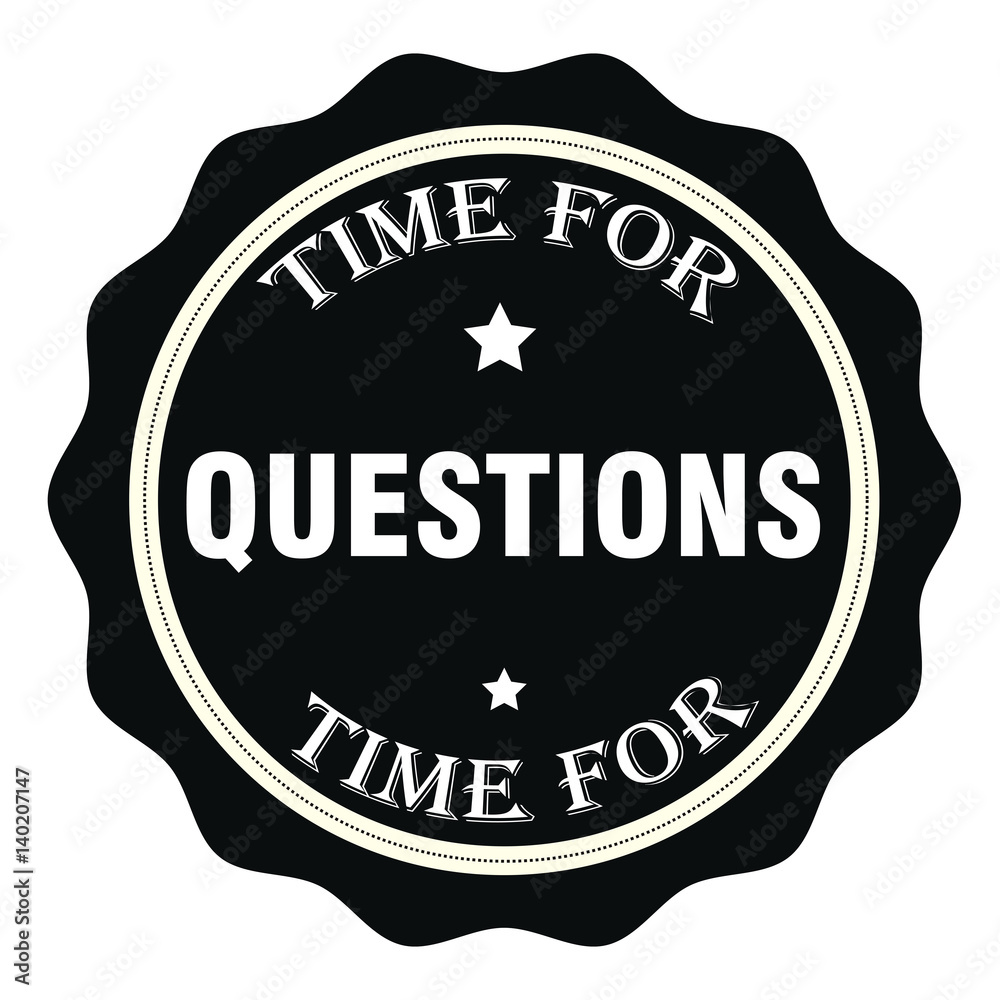 Time For Questions Stamp.Sign.Seal.Logo Time For Questions Stamp.Sign.Seal.Logo