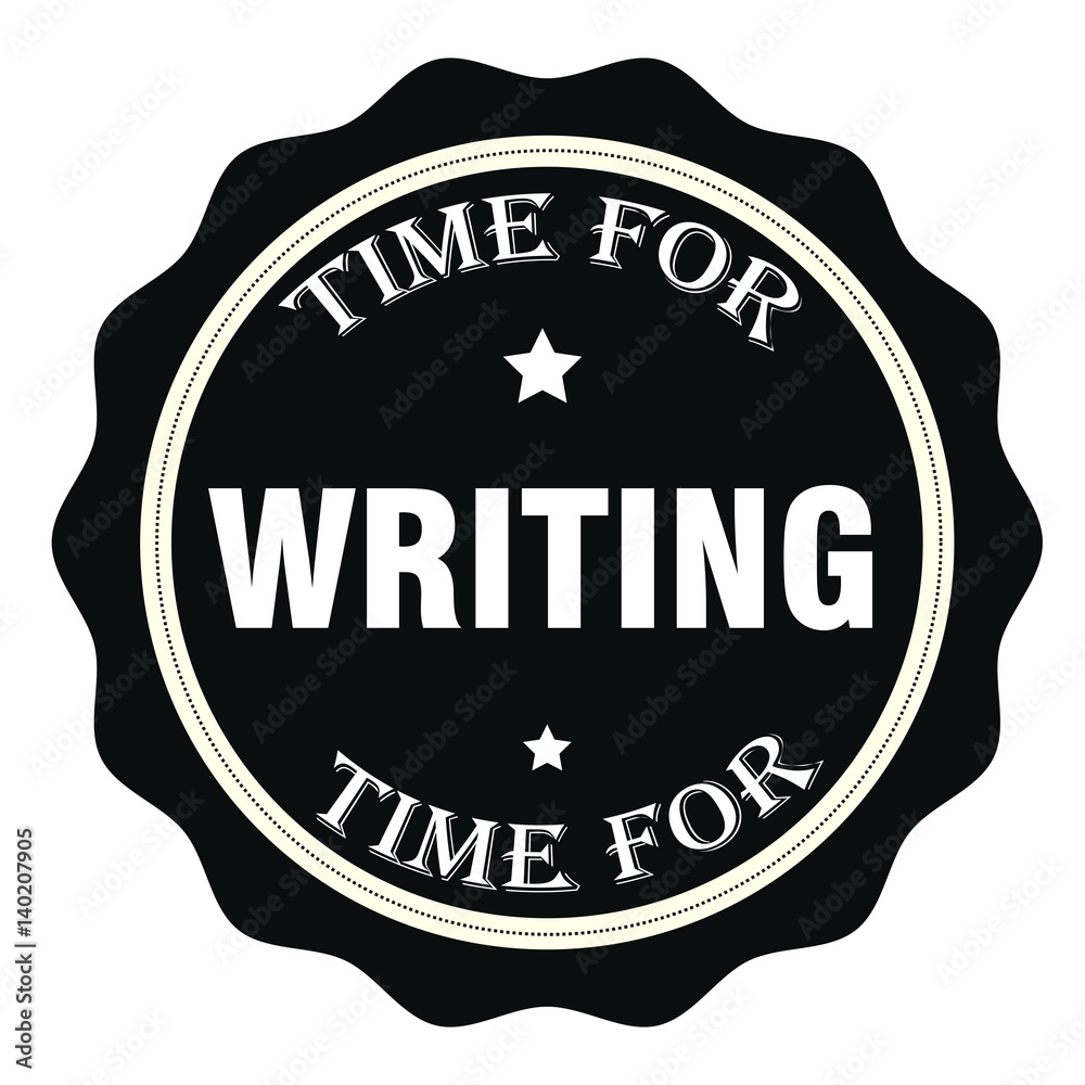 Time For Writing Stamp.Sign.Seal.Logo Time For Writing Stamp.Sign.Seal.Logo