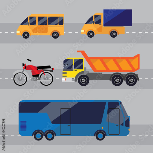 Set of urban transport