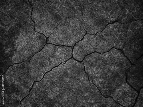 black wall with faults, tex...