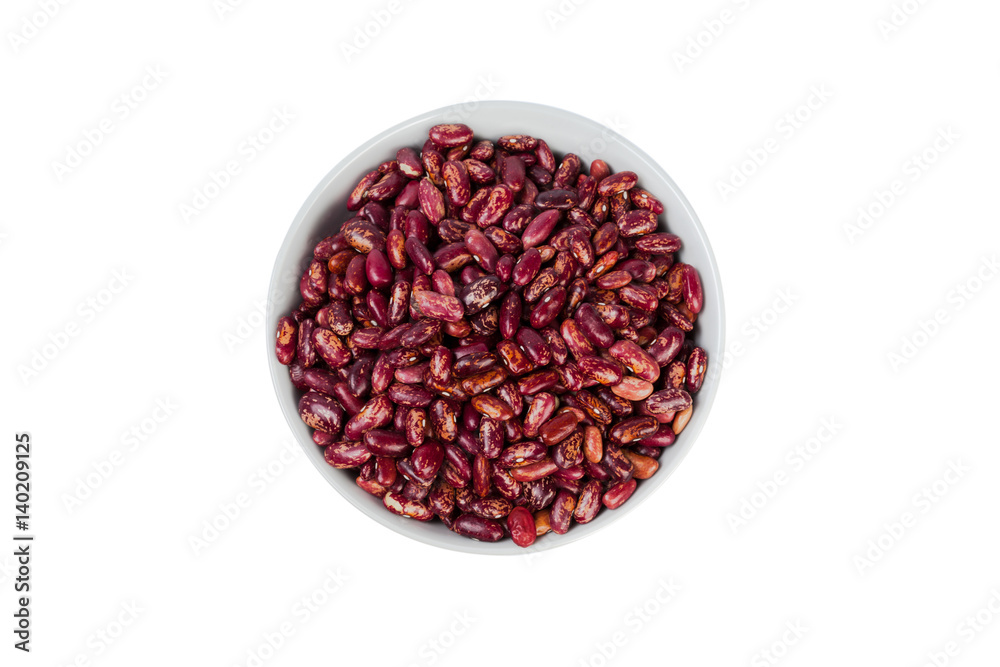 Red beans isolated on white background Red beans isolated on white background