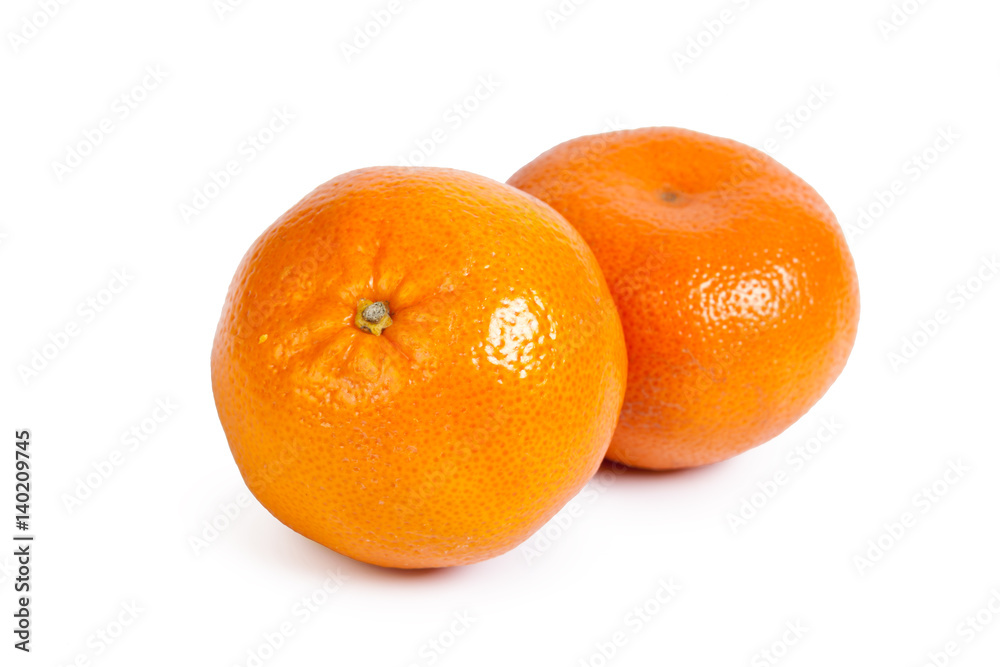 Mandarin isolated on white background Mandarin isolated on white background