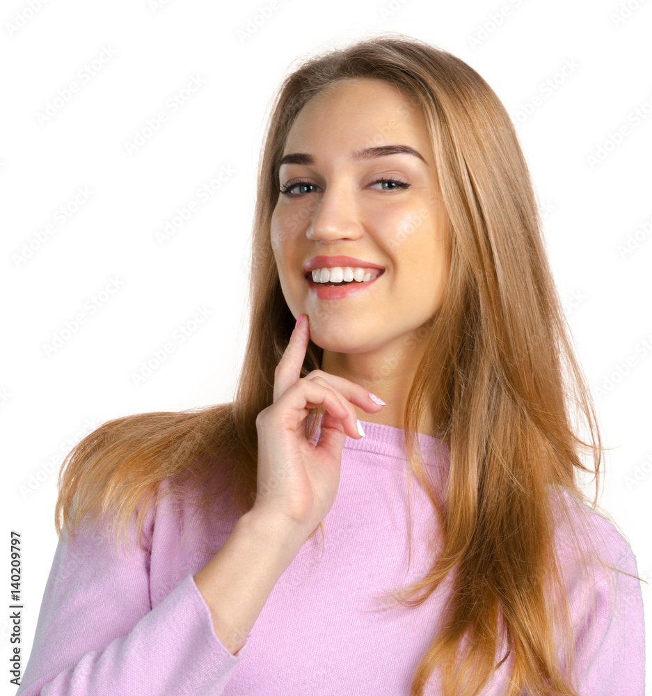 beautiful woman on white background beautiful woman on white background