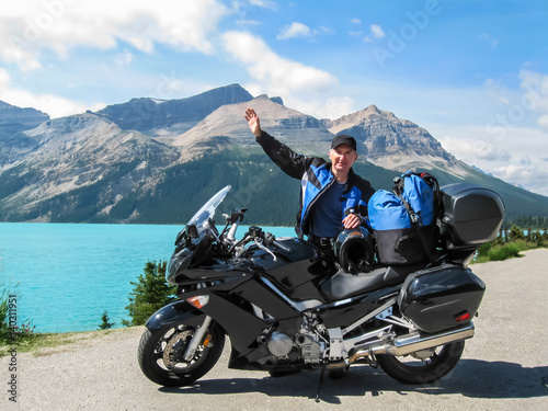 Motorcycle touring in the Rockies, Canada