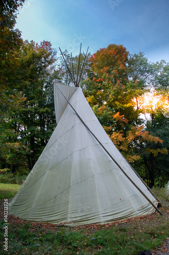 Tipi Tent at Dusk