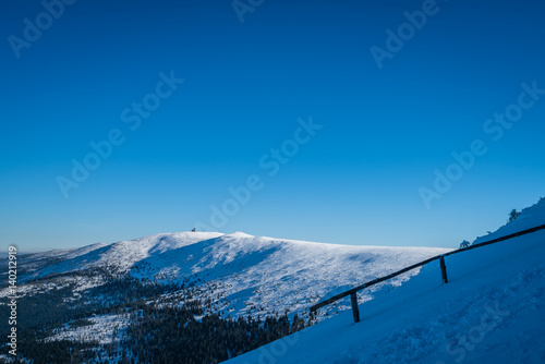 Winter landscape in  Karkonosze mountains