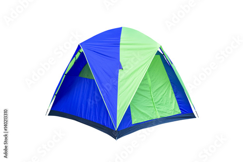 Tent isolated on white  This has clipping path.