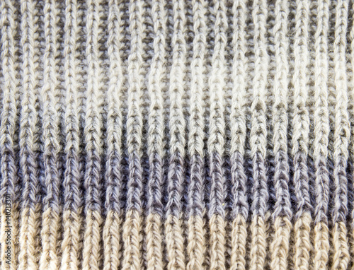 Striped knitted background