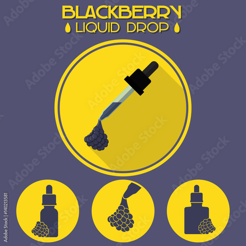 Blackberry ejuice drop design set