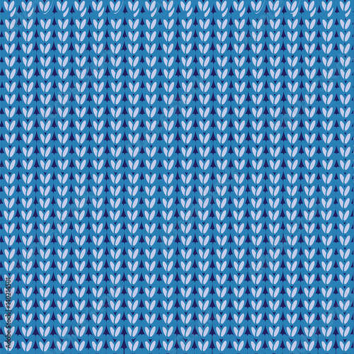 knitted cute background - vector illustration
