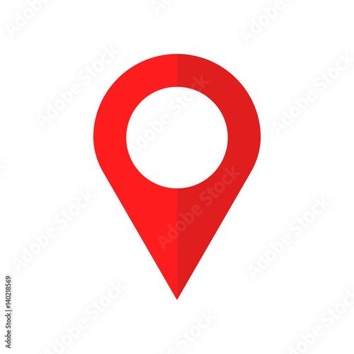 Free Download Pin icon vector. Location sign in flat style isolated on white background. Navigation map, gps concept. - GFXLoad