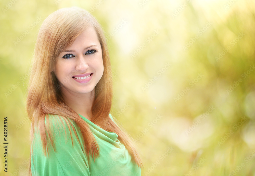 Naklejka premium spring portrait