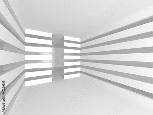 Abstract Modern White Architecture Background