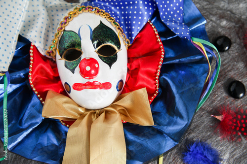 Carnival harlequin mask photo