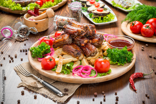 grilled Ribs, Tasty and healthy food