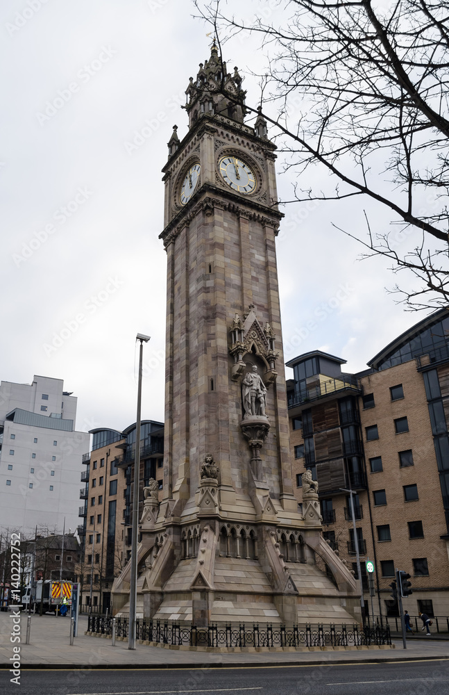 Albert memorial clock tower, Belfast, Northern Ireland