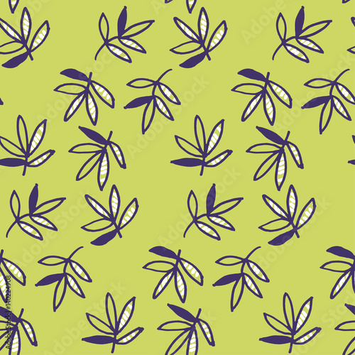 Abstract tropical leaves se...