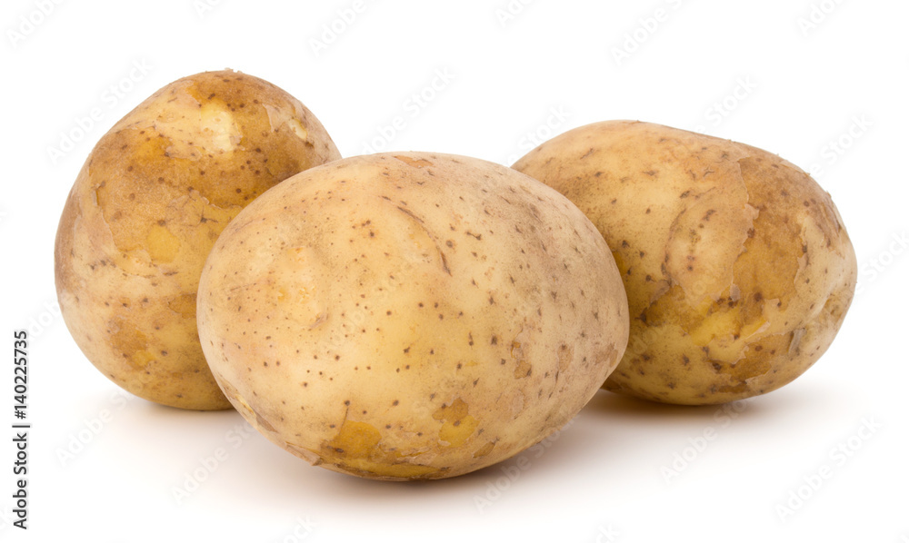 new potato tuber isolated on white background cutout new potato tuber isolated on white background cutout