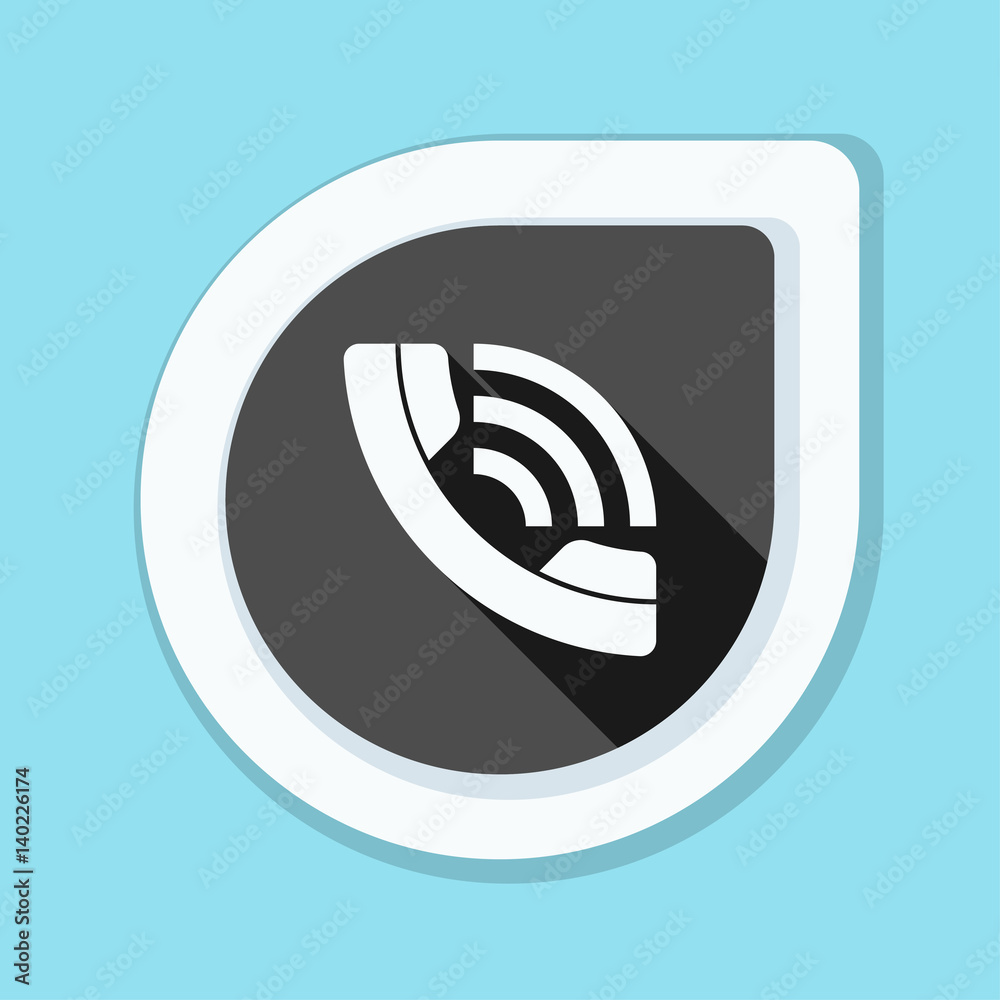 Call Contact button Illustration Call Contact button Illustration