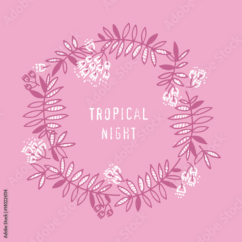 modern floral design with t...