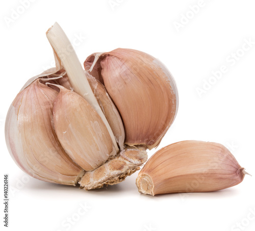 Garlic bulb isolated on white background cutout © Natika