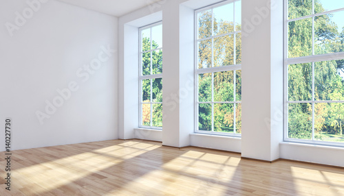 Modern living room 3d rendering photo