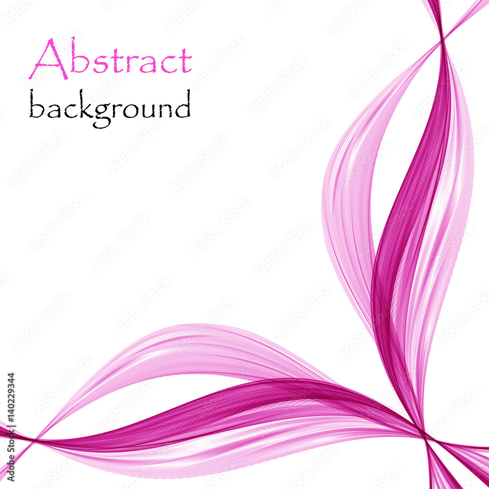 White background with pink abstract waves Stock Vector | Adobe Stock