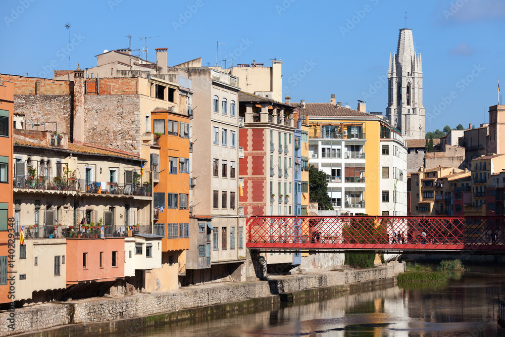Obraz premium City of Girona Cityscape