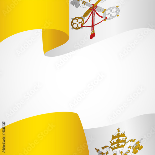 Canvas Print Decoration of Vatican City insignia