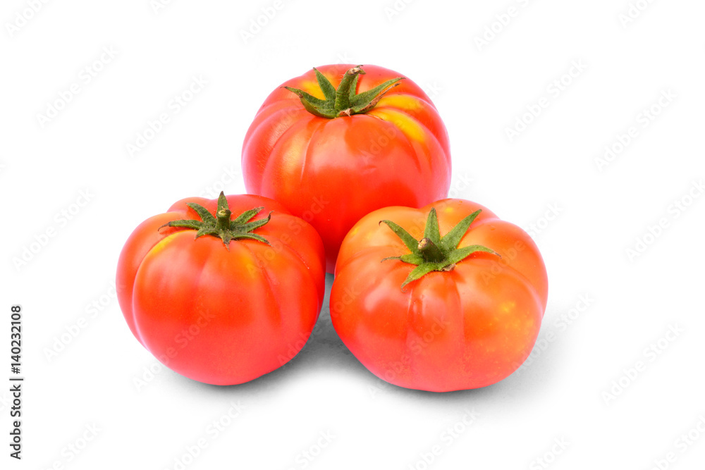 Fresh red tomato isolated on white background Fresh red tomato isolated on white background