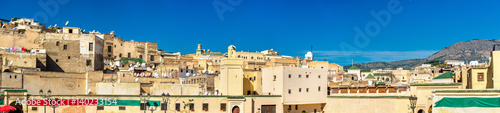 View of Fes Medina from Rcif Square, Morocco