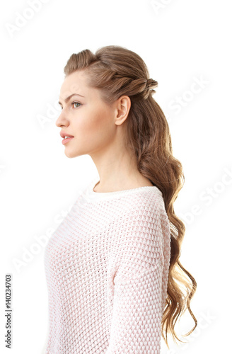 Young beautiful woman with ...