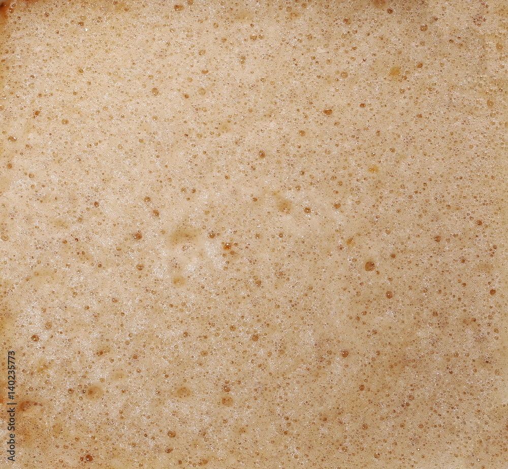 close up of foam coffee with bubbles texture and background, top view close up of foam coffee with bubbles texture and background, top view