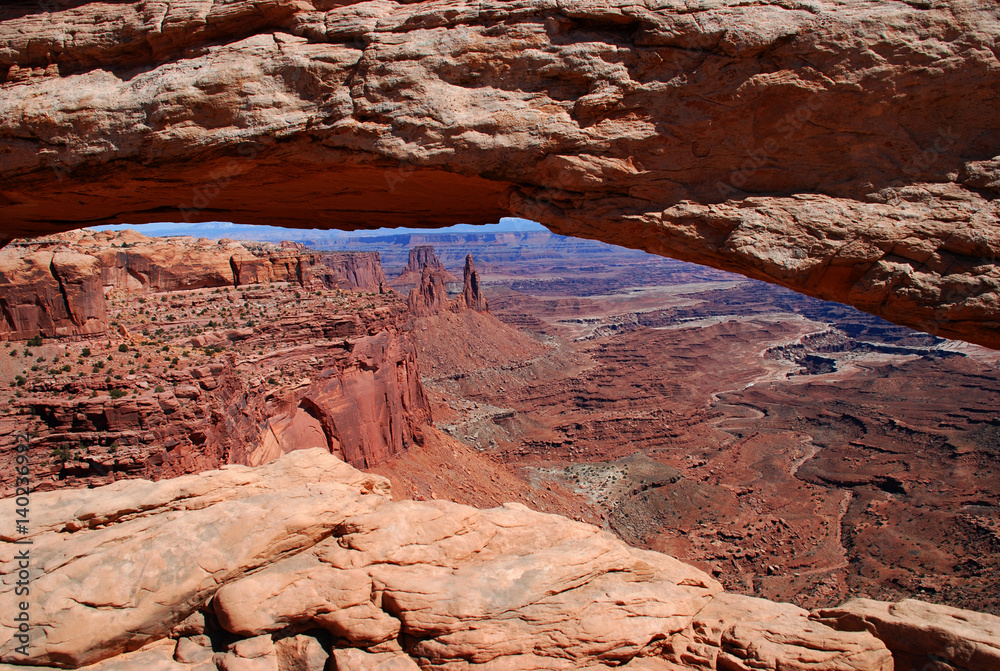 Canyonlands National Park near Moab, Utah: view from Mesa Arch