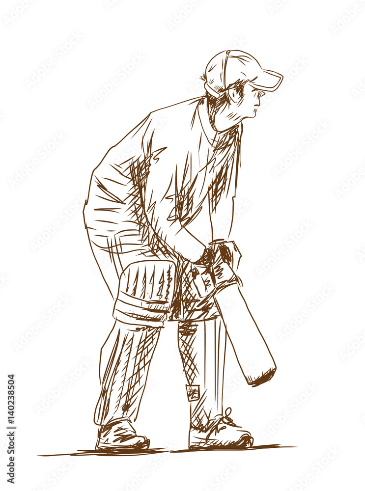 Cricket player on field illustration, Cricket Baseball Twenty20 Batting  Illustration, Baseball game, game, sport, video Game png | PNGWing
