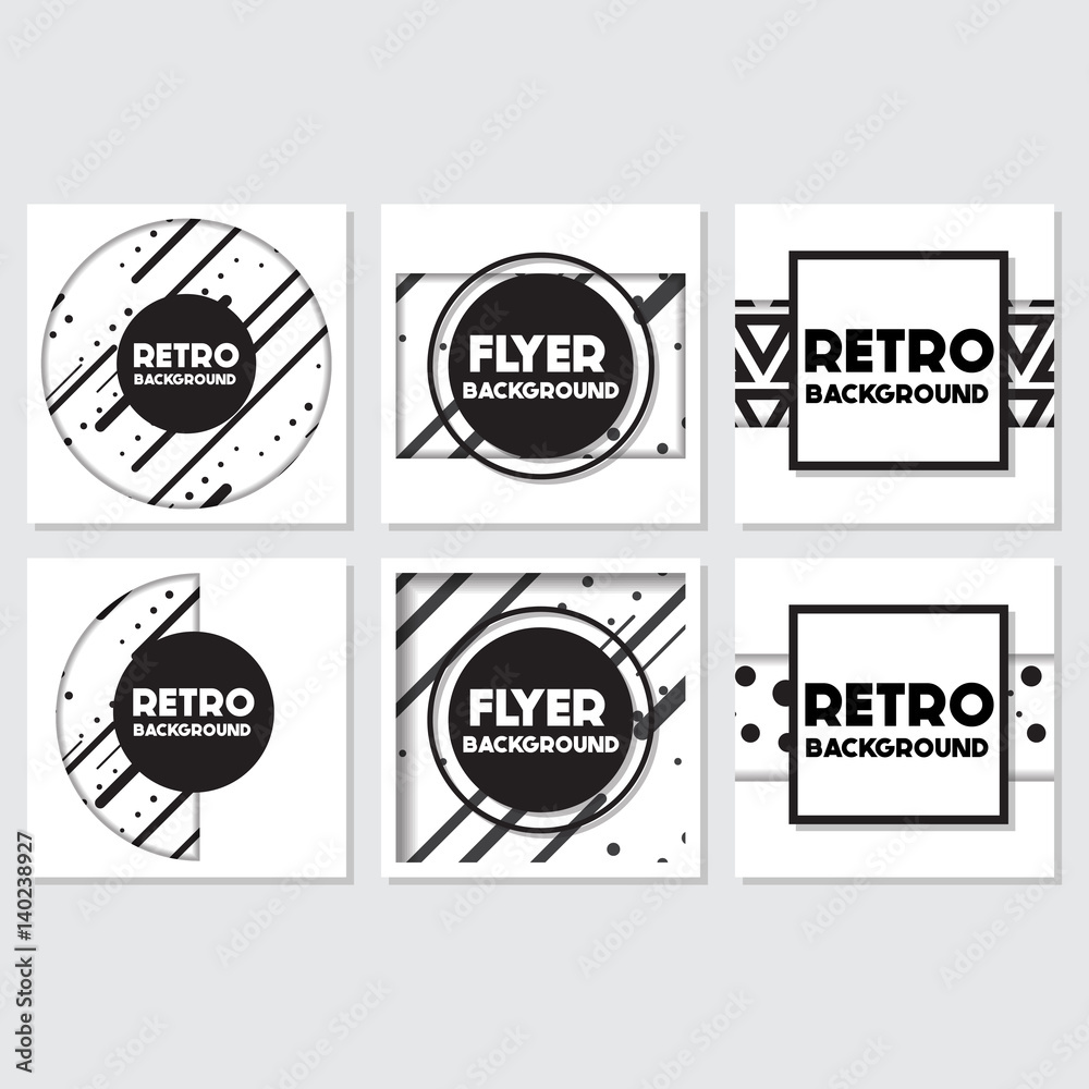 Fototapeta premium Old retro Vintage style background Design Template