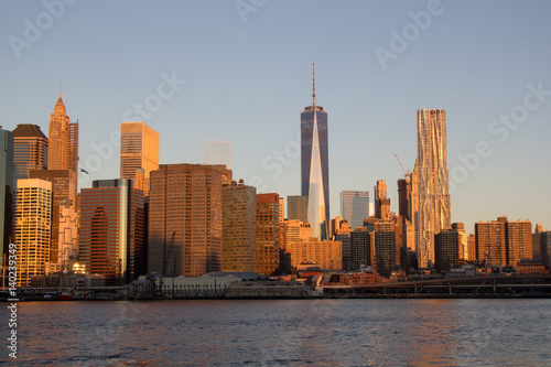 Postcard from New York  sunrise over Manhattan